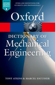 A Dictionary of Mechanical Engineering, Paperback Book A Dictionary of Mechanical Engineering, Paperback Book