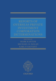 Reports of Overseas Private Investment Corporation Determinations, Multiple copy pack Book Reports of Overseas Private Investment Corporation Determinations, Multiple copy pack Book