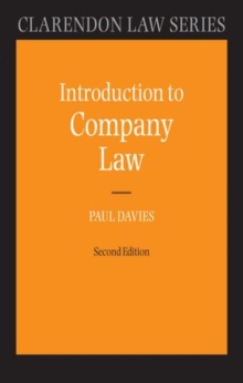Introduction to Company Law, Hardback Book Introduction to Company Law, Hardback Book