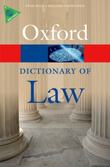 A Dictionary of Law, Paperback Book A Dictionary of Law, Paperback Book