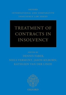 Treatment of Contracts in Insolvency, Hardback Book Treatment of Contracts in Insolvency, Hardback Book