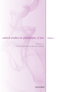 Oxford Studies in Philosophy of Law: Volume 2, Hardback Book Oxford Studies in Philosophy of Law: Volume 2, Hardback Book
