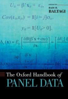 The Oxford Handbook of Panel Data, Hardback Book The Oxford Handbook of Panel Data, Hardback Book