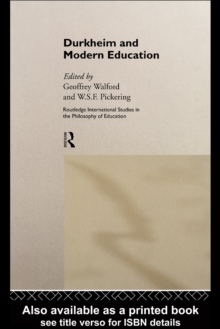 Durkheim and Modern Education