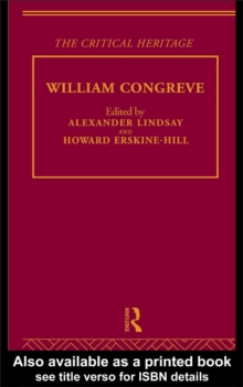 William Congreve : The Critical Heritage