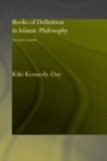 Books of Definition in Islamic Philosophy : The Limits of Words