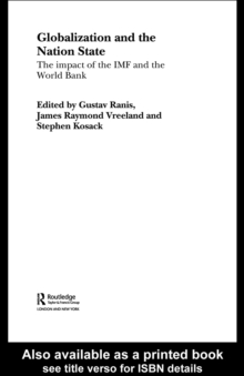 Globalization and the Nation State : The Impact of the IMF and the World Bank