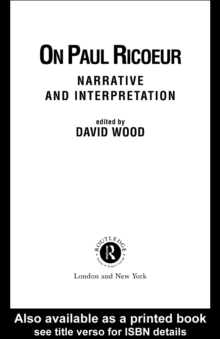 On Paul Ricoeur : Narrative and Interpretation