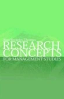 Research Concepts for Management Studies