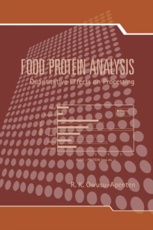 Food Protein Analysis : Quantitative Effects On Processing