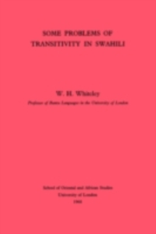 Some Problems of Transitivity in Swahili