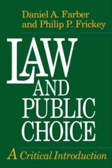 Law and Public Choice : A Critical Introduction