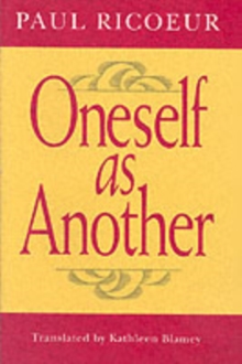 Oneself As Another