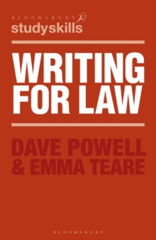 Writing for Law, Paperback / softback Book Writing for Law, Paperback / softback Book