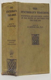 The Statesman's Year-Book : Statistical and Historical Annual of the States of the World for the Year 1932