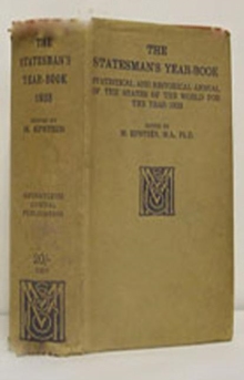 The Statesman's Year-Book : Statistical and Historical Annual of the States of the World for the Year 1933