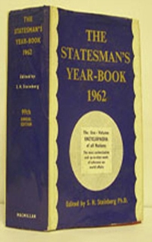 The Statesman's Year-Book 1962 : The One-Volume ENCYCLOPAEDIA of all nations