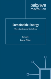 Sustainable Energy : Opportunities and Limitations