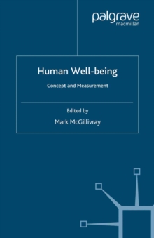 Human Well-Being : Concept and Measurement