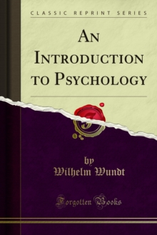 An Introduction to Psychology