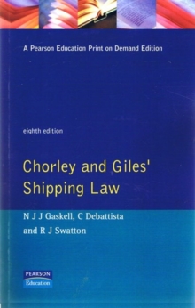 Chorley And Giles Shipping Law, Paperback Book Chorley And Giles Shipping Law, Paperback Book