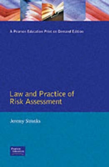 Law And Practice Of Risk Assessment : A Practical Programme, Paperback Book Law And Practice Of Risk Assessment : A Practical Programme, Paperback Book