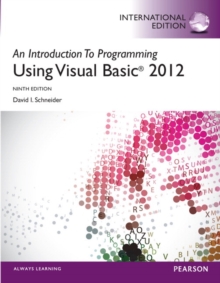 An Introduction to Programming with Visual Basic 2012, International Edition, Mixed media product Book An Introduction to Programming with Visual Basic 2012, International Edition, Mixed media product Book