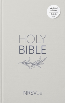 NRSVue Holy Bible, Pale Grey Hardback, Olive Illustration, Navy Ribbon Marker, British Text, NRSVue New Revised Standard Version Updated Edition, Hardback, Personal size