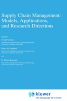 Supply Chain Management: Models, Applications, and Research Directions