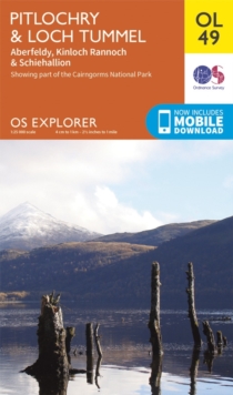 Pitlochry & Loch Tummel, Aberfeldy, Kinloch Rannoch & Schiehallion, Sheet map, folded Book Pitlochry & Loch Tummel, Aberfeldy, Kinloch Rannoch & Schiehallion, Sheet map, folded Book