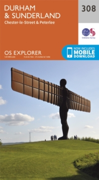 Durham and Sunderland, Sheet map, folded Book Durham and Sunderland, Sheet map, folded Book