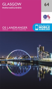 Glasgow, Motherwell & Airdrie, Sheet map, folded Book Glasgow, Motherwell & Airdrie, Sheet map, folded Book