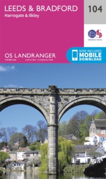 Leeds & Bradford, Harrogate & Ilkley, Sheet map, folded Book Leeds & Bradford, Harrogate & Ilkley, Sheet map, folded Book