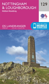 Nottingham & Loughborough, Melton Mowbray, Sheet map, folded Book Nottingham & Loughborough, Melton Mowbray, Sheet map, folded Book