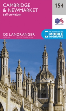 Cambridge, Newmarket & Saffron Walden, Sheet map, folded Book Cambridge, Newmarket & Saffron Walden, Sheet map, folded Book