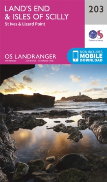 Land's End & Isles of Scilly, St Ives & Lizard Point, Sheet map, folded Book Land's End & Isles of Scilly, St Ives & Lizard Point, Sheet map, folded Book