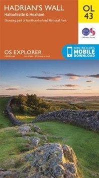 Hadrian's Wall : Haltwhistle & Hexham, Sheet map, folded Book Hadrian's Wall : Haltwhistle & Hexham, Sheet map, folded Book
