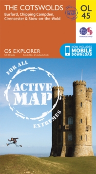 The Cotswolds, Burford, Chipping Campden, Cirencester & Stow-on-the Wold, Sheet map, folded Book The Cotswolds, Burford, Chipping Campden, Cirencester & Stow-on-the Wold, Sheet map, folded Book