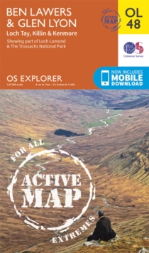 Ben Lawers & Glen Lyon, Loch Tay, Killin & Kenmore, Sheet map, folded Book Ben Lawers & Glen Lyon, Loch Tay, Killin & Kenmore, Sheet map, folded Book