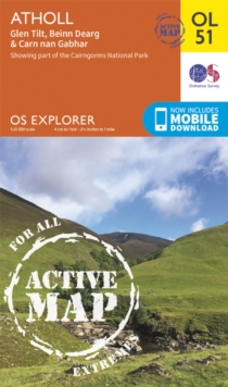 Atholl, Glen Tilt, Beinn Dearg & Carn nan Gabhar, Sheet map, folded Book Atholl, Glen Tilt, Beinn Dearg & Carn nan Gabhar, Sheet map, folded Book
