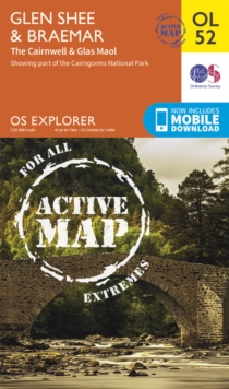 Glen Shee & Braemar, the Cairnwell & Glas Maol, Sheet map, folded Book Glen Shee & Braemar, the Cairnwell & Glas Maol, Sheet map, folded Book