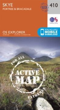 Skye - Portree and Bracadale, Sheet map, folded Book Skye - Portree and Bracadale, Sheet map, folded Book