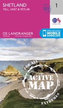 Shetland - Yell, Unst and Fetlar, Sheet map, folded Book Shetland - Yell, Unst and Fetlar, Sheet map, folded Book