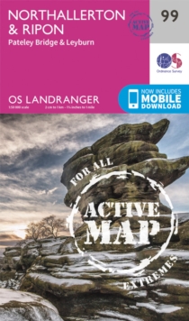 Northallerton & Ripon, Pateley Bridge & Leyburn, Sheet map, folded Book Northallerton & Ripon, Pateley Bridge & Leyburn, Sheet map, folded Book