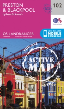 Preston & Blackpool, Lytham, Sheet map, folded Book Preston & Blackpool, Lytham, Sheet map, folded Book