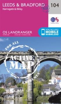 Leeds & Bradford, Harrogate & Ilkley, Sheet map, folded Book Leeds & Bradford, Harrogate & Ilkley, Sheet map, folded Book