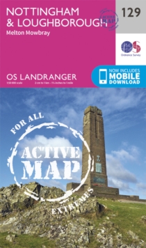 Nottingham & Loughborough, Melton Mowbray, Sheet map, folded Book Nottingham & Loughborough, Melton Mowbray, Sheet map, folded Book