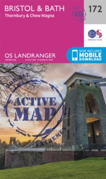 Bristol & Bath, Thornbury & Chew Magna, Sheet map, folded Book Bristol & Bath, Thornbury & Chew Magna, Sheet map, folded Book
