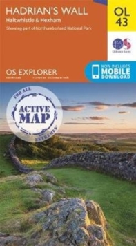 Hadrian's Wall : Haltwhistle & Hexham, Sheet map, folded Book Hadrian's Wall : Haltwhistle & Hexham, Sheet map, folded Book