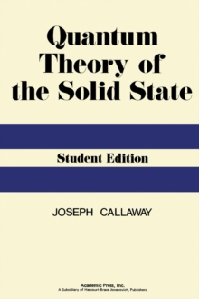 Quantum Theory of the Solid State